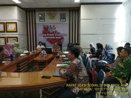 Riau Province BPS Holds 2024 Social Statistics Evaluation Meeting