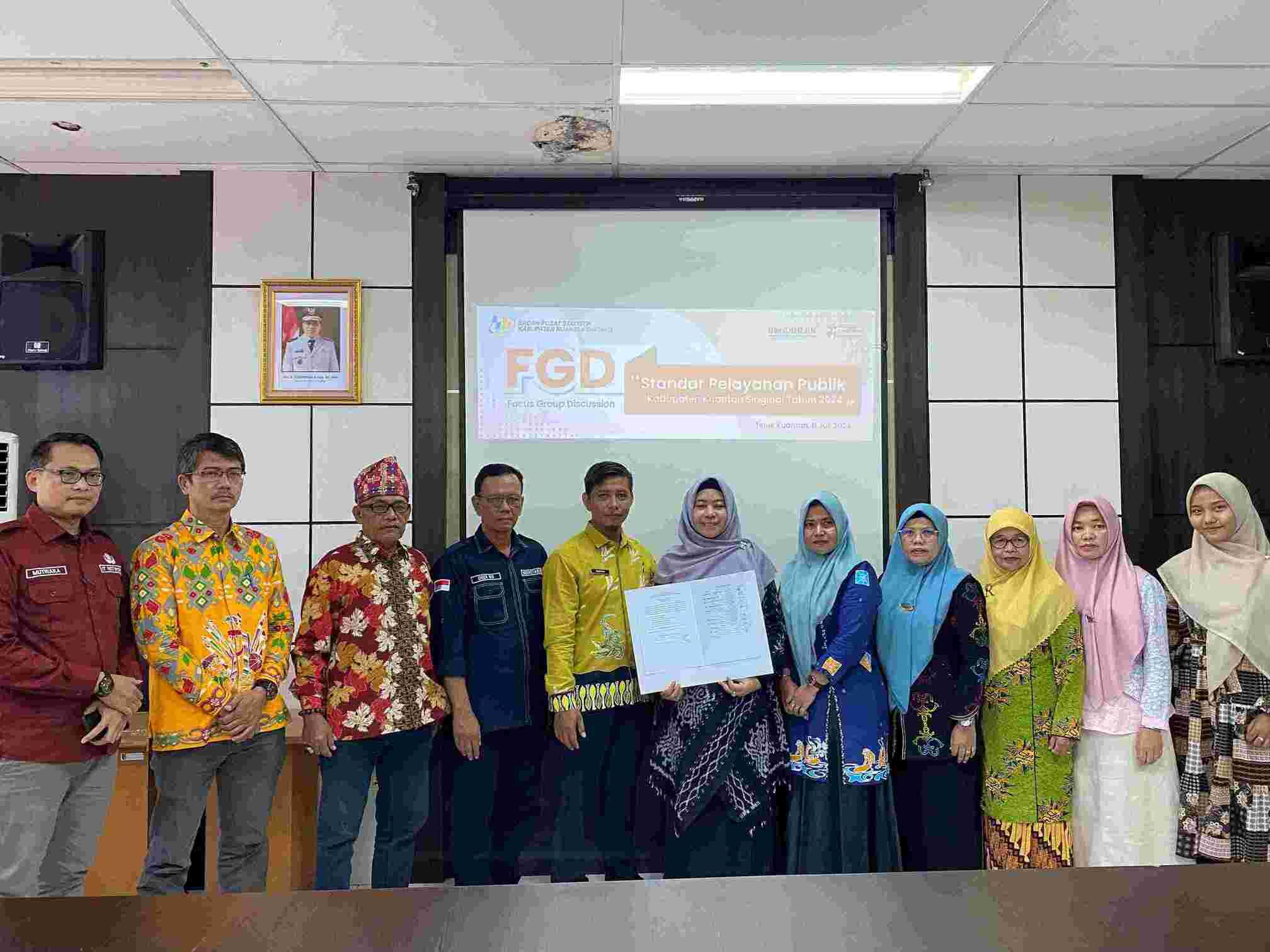 FGD Standar Pelayanan Publik BPS Kabupaten Kuantan Singingi